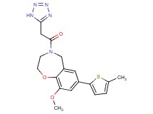 9-methoxy-7-(5-methyl-2-thienyl)-4-(1H-tetrazol-5-ylacetyl)-2,3,4,5-tetrahydro-1,4-benzoxazepine