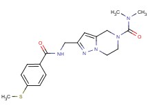 N,N-dimethyl-2-({[4-(methylthio)benzoyl]amino}methyl)-6,7-dihydropyrazolo[1,5-a]pyrazine-5(4H)-carboxamide