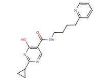 2-cyclopropyl-4-hydroxy-N-(4-pyridin-2-ylbutyl)pyrimidine-5-carboxamide