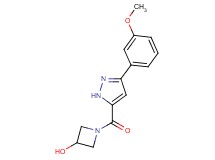 1-{[3-(3-methoxyphenyl)-1H-pyrazol-5-yl]carbonyl}-3-azetidinol