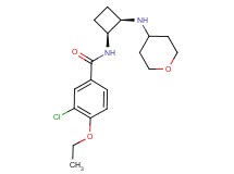 3-chloro-4-ethoxy-N-[(1S*,2R*)-2-(tetrahydro-2H-pyran-4-ylamino)cyclobutyl]benzamide