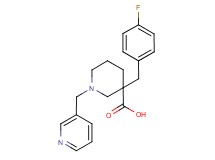 3-(4-fluorobenzyl)-1-(pyridin-3-ylmethyl)piperidine-3-carboxylic acid
