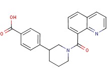 4-[1-(quinolin-8-ylcarbonyl)piperidin-3-yl]benzoic acid