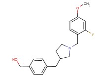 (4-{[1-(2-fluoro-4-methoxybenzyl)pyrrolidin-3-yl]methyl}phenyl)methanol