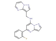 5-(2-fluorophenyl)-N-(pyrazolo[1,5-a]pyrimidin-3-ylmethyl)pyrazolo[1,5-a]pyrimidin-7-amine