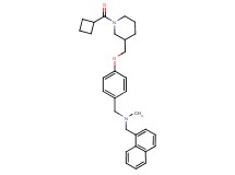 (4-{[1-(cyclobutylcarbonyl)-3-piperidinyl]methoxy}benzyl)methyl(1-naphthylmethyl)amine