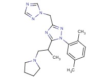 1-(2,5-dimethylphenyl)-5-(1-methyl-2-pyrrolidin-1-ylethyl)-3-(1H-1,2,4-triazol-1-ylmethyl)-1H-1,2,4-triazole