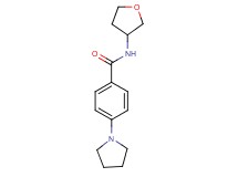 4-pyrrolidin-1-yl-N-(tetrahydrofuran-3-yl)benzamide