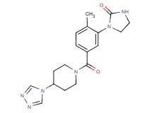 1-(2-methyl-5-{[4-(4H-1,2,4-triazol-4-yl)-1-piperidinyl]carbonyl}phenyl)-2-imidazolidinone