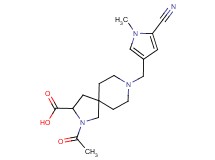 2-acetyl-8-[(5-cyano-1-methyl-1H-pyrrol-3-yl)methyl]-2,8-diazaspiro[4.5]decane-3-carboxylic acid