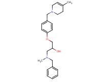 1-[benzyl(methyl)amino]-3-{4-[(4-methyl-3,6-dihydropyridin-1(2H)-yl)methyl]phenoxy}propan-2-ol