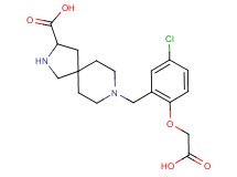 8-[2-(carboxymethoxy)-5-chlorobenzyl]-2,8-diazaspiro[4.5]decane-3-carboxylic acid