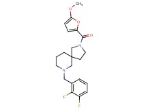 7-(2,3-difluorobenzyl)-2-(5-methoxy-2-furoyl)-2,7-diazaspiro[4.5]decane