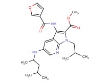 methyl 5-[(1,3-dimethylbutyl)amino]-3-(3-furoylamino)-1-isobutyl-1H-pyrrolo[2,3-b]pyridine-2-carboxylate