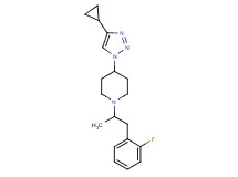 4-(4-cyclopropyl-1H-1,2,3-triazol-1-yl)-1-[2-(2-fluorophenyl)-1-methylethyl]piperidine