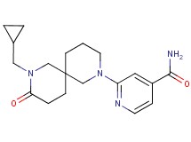 2-[8-(cyclopropylmethyl)-9-oxo-2,8-diazaspiro[5.5]undec-2-yl]isonicotinamide