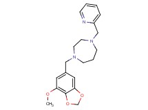 1-[(7-methoxy-1,3-benzodioxol-5-yl)methyl]-4-(pyridin-2-ylmethyl)-1,4-diazepane