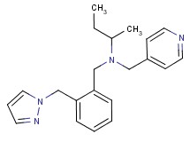 N-[2-(1H-pyrazol-1-ylmethyl)benzyl]-N-(pyridin-4-ylmethyl)butan-2-amine