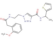 1-(2-{[(2-methoxyphenyl)acetyl]amino}ethyl)-N-[1-(2-thienyl)ethyl]-1H-1,2,3-triazole-4-carboxamide