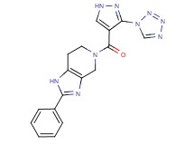2-phenyl-5-{[3-(1H-tetrazol-1-yl)-1H-pyrazol-4-yl]carbonyl}-4,5,6,7-tetrahydro-1H-imidazo[4,5-c]pyridine