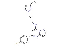 5-(4-fluorophenyl)-N-[3-(3-methyl-1H-pyrazol-1-yl)propyl]pyrazolo[1,5-a]pyrimidin-7-amine