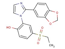 2-[2-(1,3-benzodioxol-5-yl)-1H-imidazol-1-yl]-4-(ethylsulfonyl)phenol