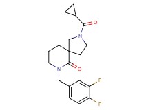 2-(cyclopropylcarbonyl)-7-(3,4-difluorobenzyl)-2,7-diazaspiro[4.5]decan-6-one