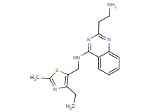 2-(2-aminoethyl)-N-[(4-ethyl-2-methyl-1,3-thiazol-5-yl)methyl]-4-quinazolinamine dihydrochloride