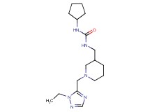 N-cyclopentyl-N'-({1-[(1-ethyl-1H-1,2,4-triazol-5-yl)methyl]piperidin-3-yl}methyl)urea