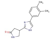 4-[4-(3,4-dimethylphenyl)-1H-imidazol-2-yl]-2-pyrrolidinone