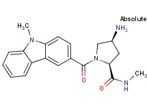 (2S,4S)-4-amino-N-methyl-1-[(9-methyl-9H-carbazol-3-yl)carbonyl]pyrrolidine-2-carboxamide