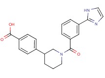 4-{1-[3-(1H-imidazol-2-yl)benzoyl]piperidin-3-yl}benzoic acid
