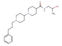 N-(2-hydroxypropyl)-1'-(3-phenylpropyl)-1,4'-bipiperidine-4-carboxamide