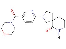 2-[5-(4-morpholinylcarbonyl)-2-pyridinyl]-2,7-diazaspiro[4.5]decan-6-one