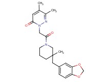 2-{2-[3-(1,3-benzodioxol-5-ylmethyl)-3-methylpiperidin-1-yl]-2-oxoethyl}-5,6-dimethylpyridazin-3(2H)-one