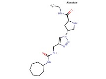 (4R)-4-[4-({[(cycloheptylamino)carbonyl]amino}methyl)-1H-1,2,3-triazol-1-yl]-N-ethyl-L-prolinamide hydrochloride