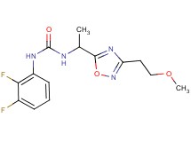 N-(2,3-difluorophenyl)-N'-{1-[3-(2-methoxyethyl)-1,2,4-oxadiazol-5-yl]ethyl}urea