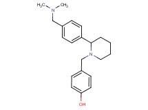 4-[(2-{4-[(dimethylamino)methyl]phenyl}-1-piperidinyl)methyl]phenol
