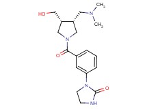 1-(3-{[(3R*,4R*)-3-[(dimethylamino)methyl]-4-(hydroxymethyl)-1-pyrrolidinyl]carbonyl}phenyl)-2-imidazolidinone