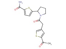 5-{1-[(5-acetyl-3-thienyl)acetyl]-2-pyrrolidinyl}-2-thiophenecarboxamide