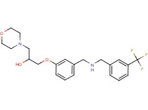 1-(4-morpholinyl)-3-[3-({[3-(trifluoromethyl)benzyl]amino}methyl)phenoxy]-2-propanol