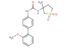 N-(2'-methoxybiphenyl-4-yl)-N'-(3-methyl-1,1-dioxidotetrahydro-3-thienyl)urea