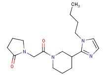 1-{2-[3-(1-butyl-1H-imidazol-2-yl)-1-piperidinyl]-2-oxoethyl}-2-pyrrolidinone