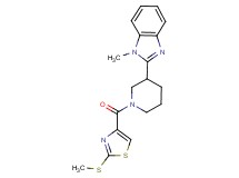 1-methyl-2-(1-{[2-(methylthio)-1,3-thiazol-4-yl]carbonyl}piperidin-3-yl)-1H-benzimidazole
