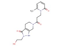 2-(2-hydroxyethyl)-6-[3-(6-methyl-2-oxopyridin-1(2H)-yl)propanoyl]-1,2,4,5,6,7-hexahydro-3H-pyrazolo[3,4-c]pyridin-3-one