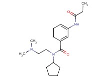 N-cyclopentyl-N-[2-(dimethylamino)ethyl]-3-(propionylamino)benzamide