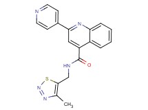 N-[(4-methyl-1,2,3-thiadiazol-5-yl)methyl]-2-(4-pyridinyl)-4-quinolinecarboxamide