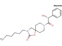 3-hexyl-8-[(2R)-2-hydroxy-2-phenylacetyl]-1-oxa-3,8-diazaspiro[4.5]decan-2-one
