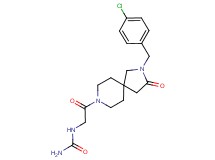 N-{2-[2-(4-chlorobenzyl)-3-oxo-2,8-diazaspiro[4.5]dec-8-yl]-2-oxoethyl}urea