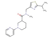N-[(2-isopropyl-1,3-thiazol-4-yl)methyl]-N-methyl-1-(2-pyridinyl)-3-piperidinecarboxamide